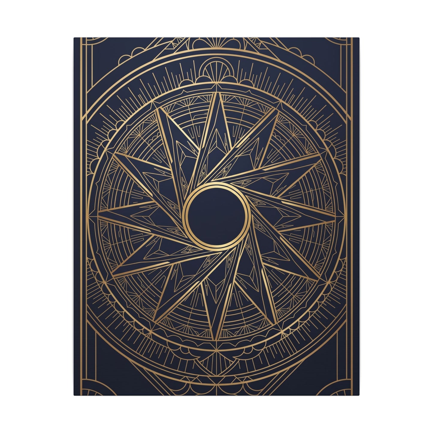 Art Deco Aperture Canvas Wall Art