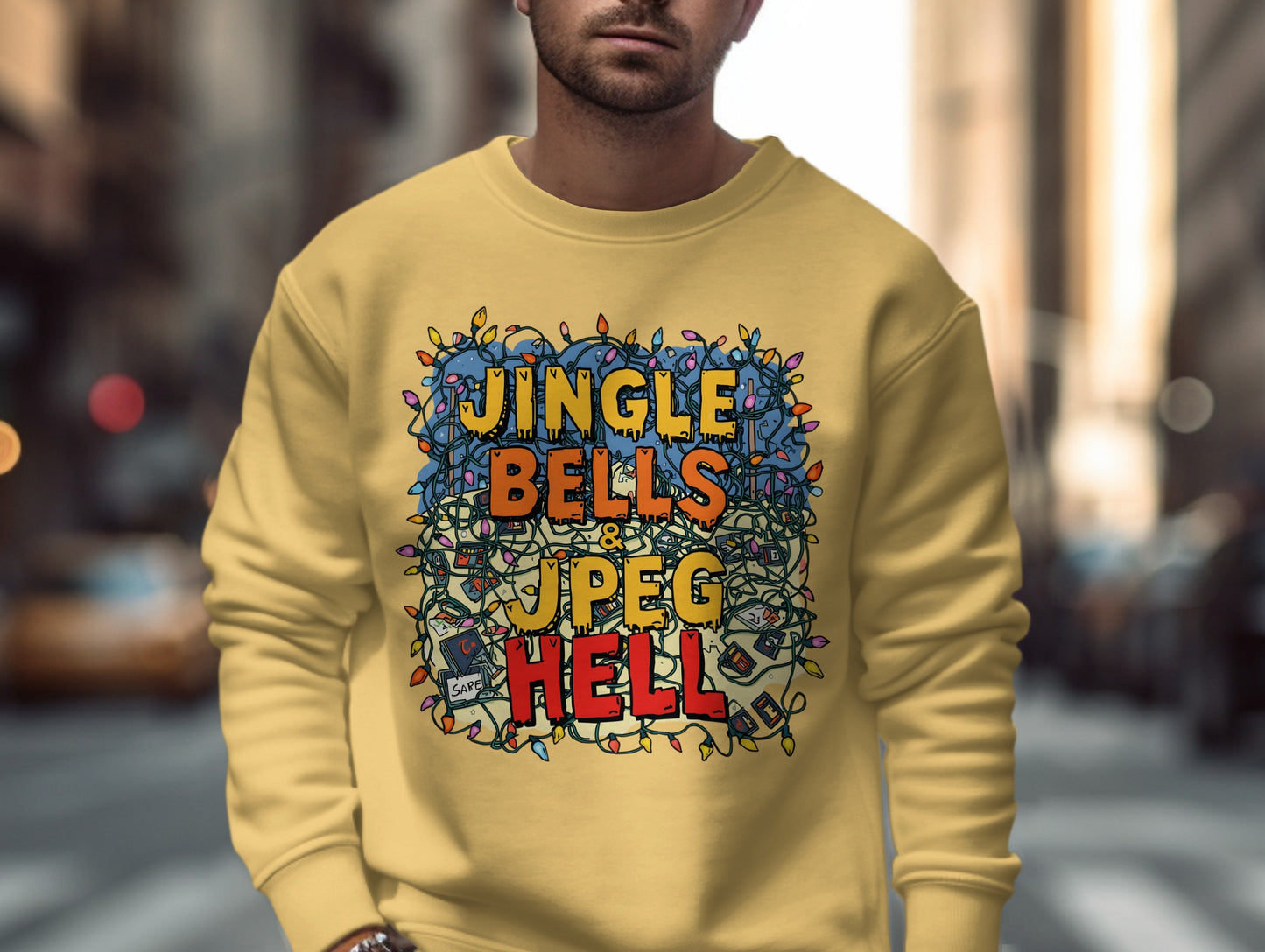 Jingle Bells JPEG Hell festive sweatshirt product
