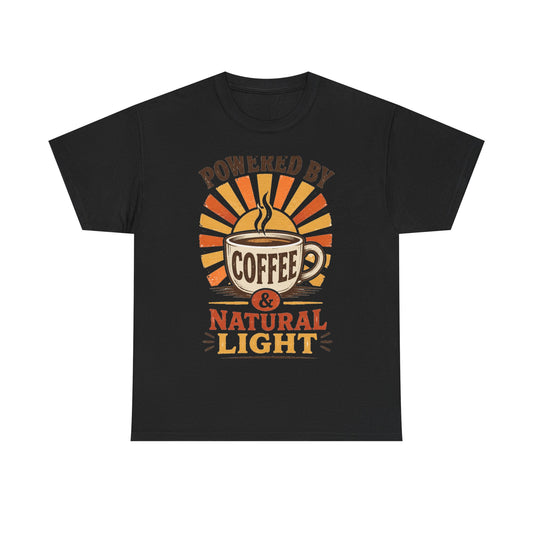 Powered by Coffee and Natural Light Photographer Tee