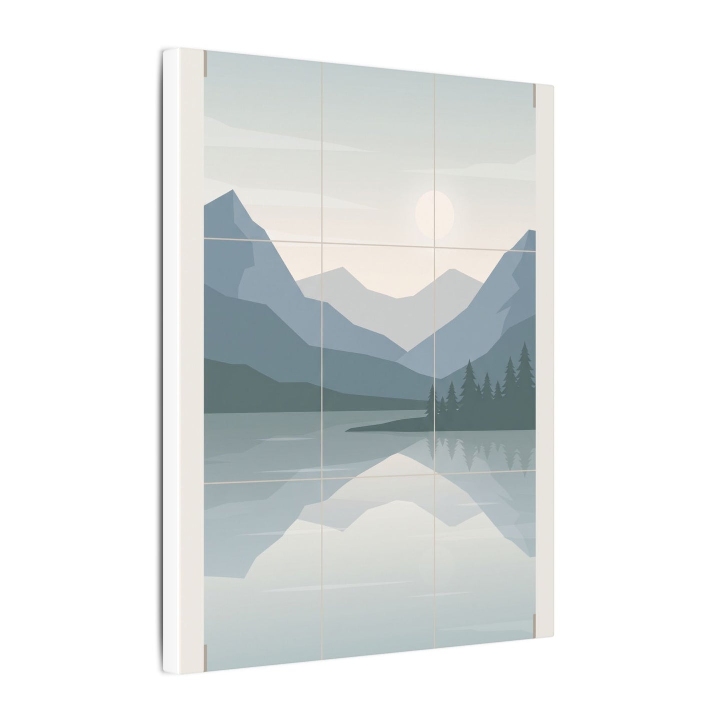 Rule of Thirds Lake Canvas Wall Art