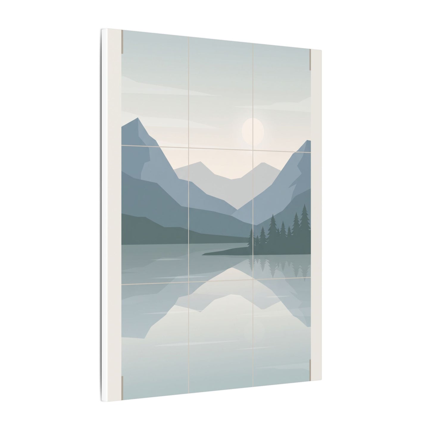Rule of Thirds Lake Canvas Wall Art