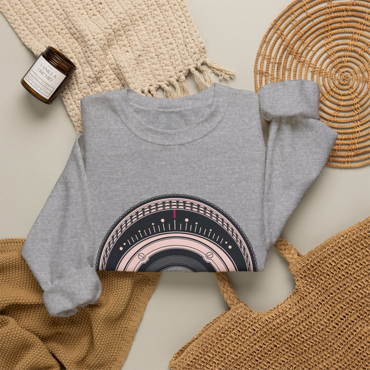 Focus on the Cure — Breast Cancer Awareness Crewneck (Photographer Collection)