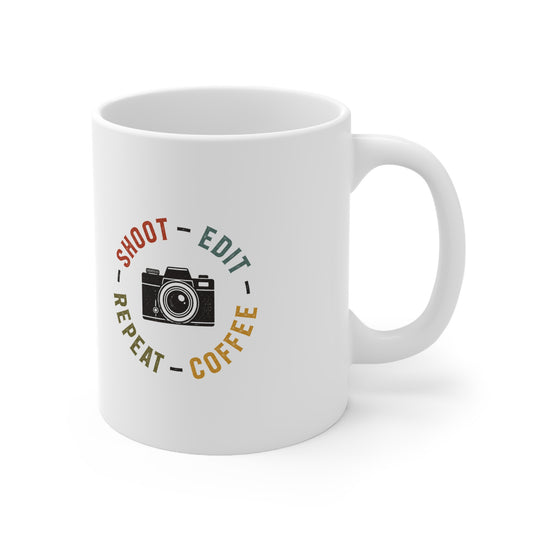 Shoot Edit Coffee Repeat Photographer Mug 11oz