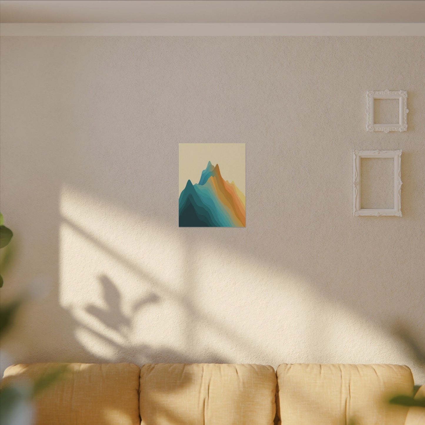 Histogram Mountains Canvas Wall Art