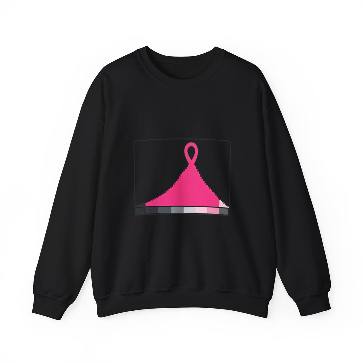 Histogram of Hope — Breast Cancer Awareness Crewneck (Photographer Collection)