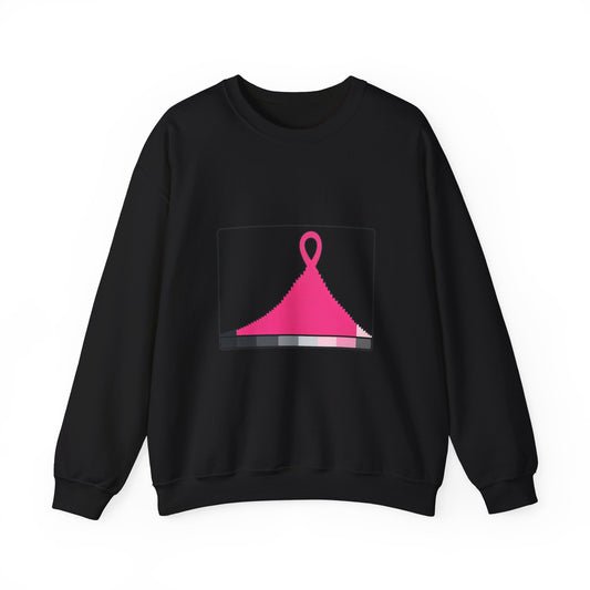 Histogram of Hope — Breast Cancer Awareness Crewneck (Photographer Collection)