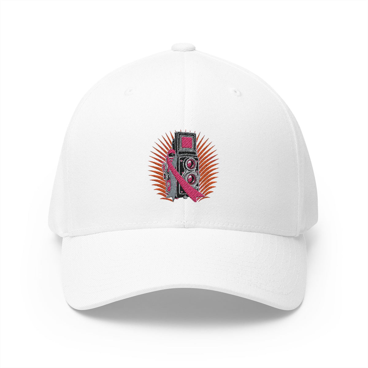 Shoot for a Cure — Breast Cancer Awareness Embroidered Cap (Photographer Collection)
