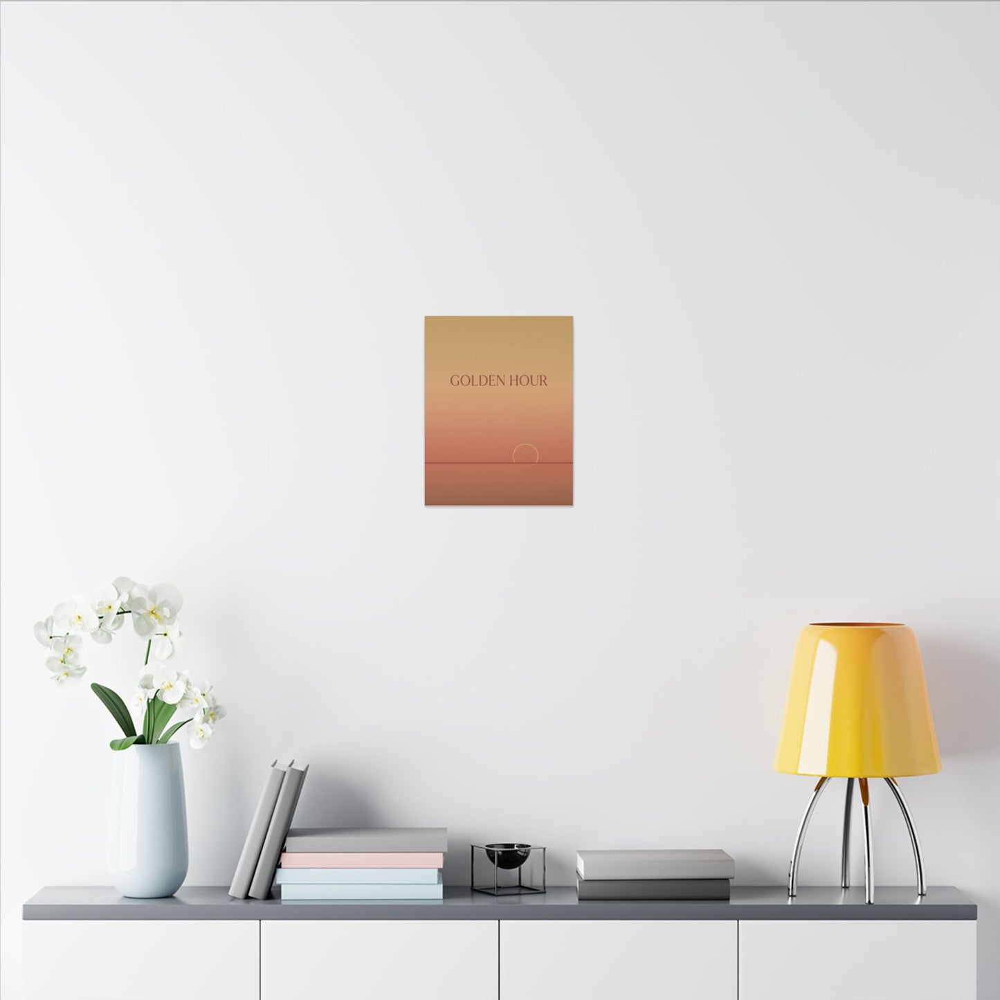 Golden Hour Minimalist Canvas Wall Art