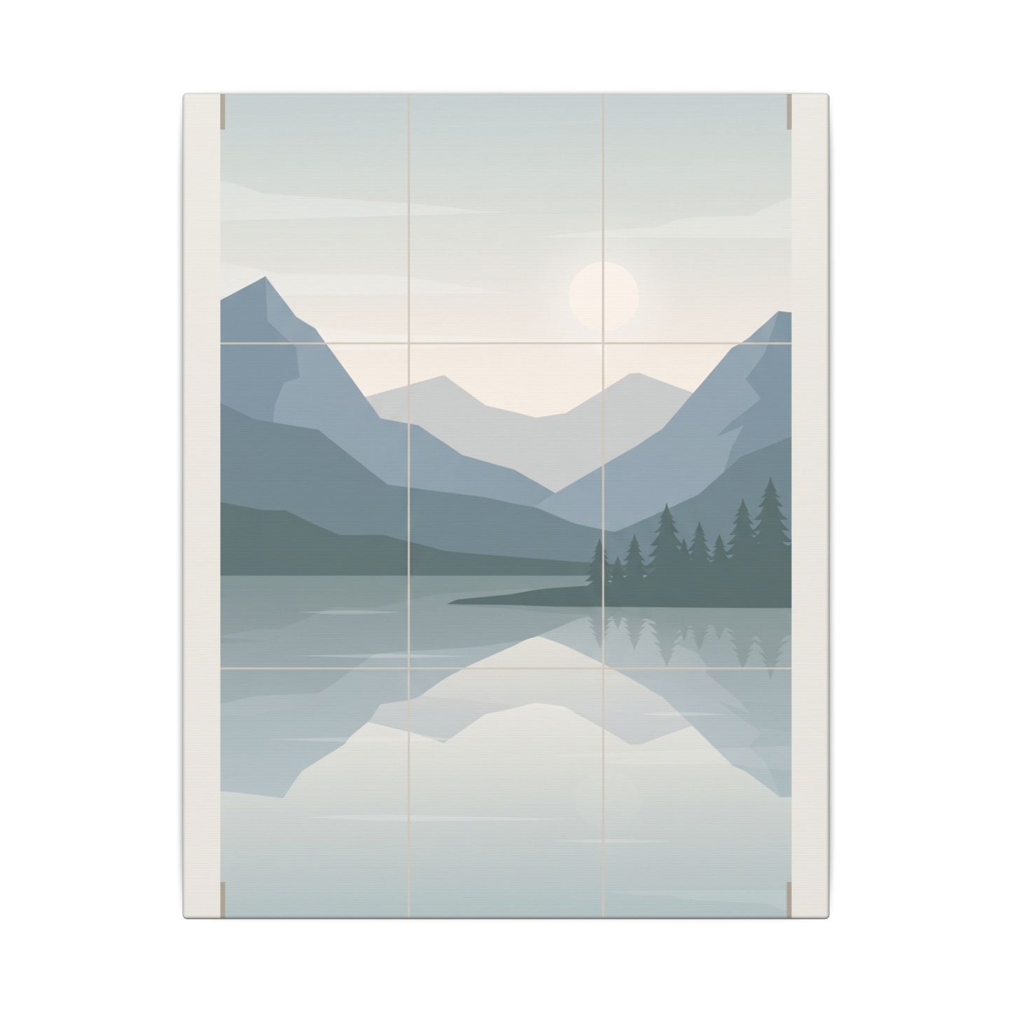 Rule of Thirds Lake Canvas Wall Art