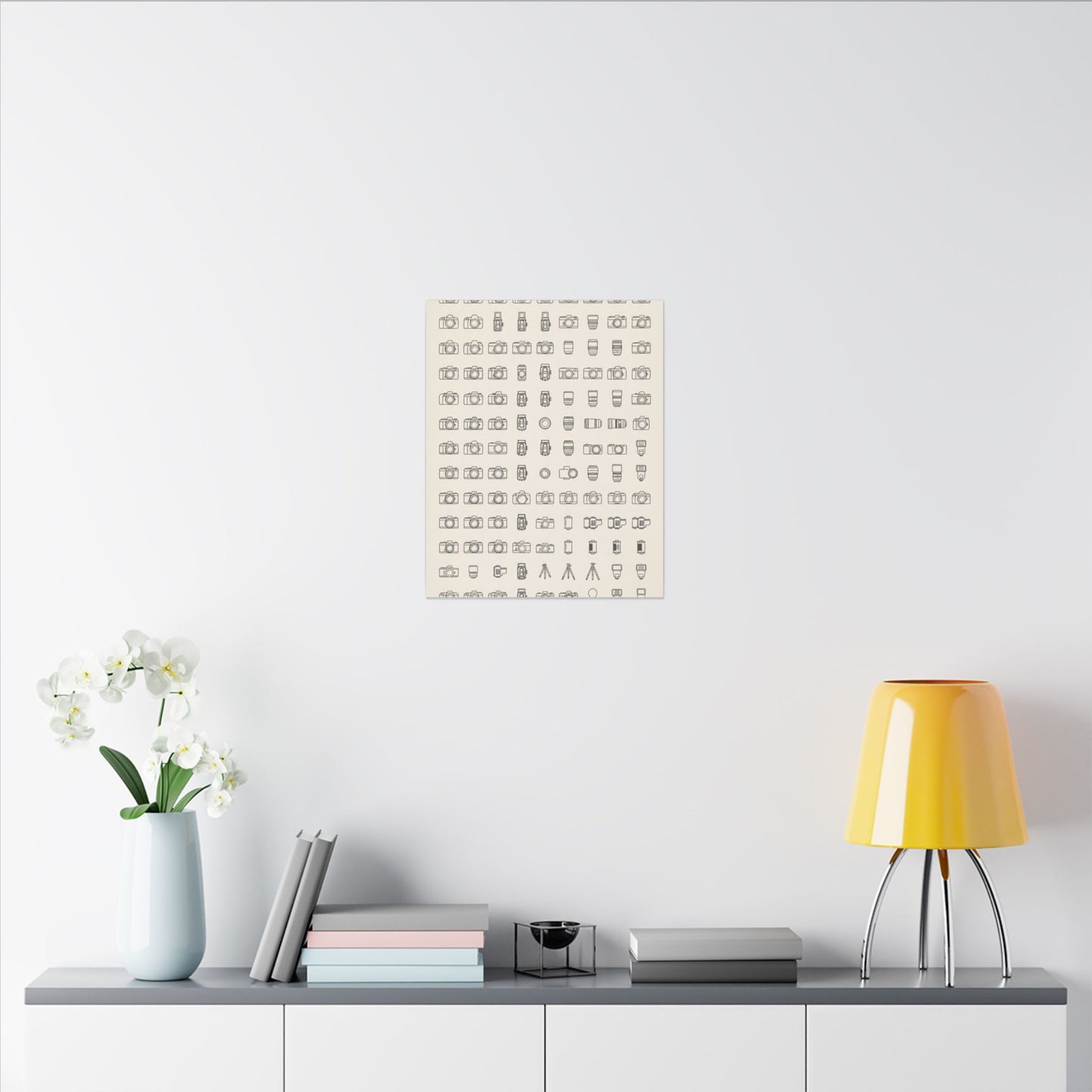 Camera Collector Chart Canvas Wall Art