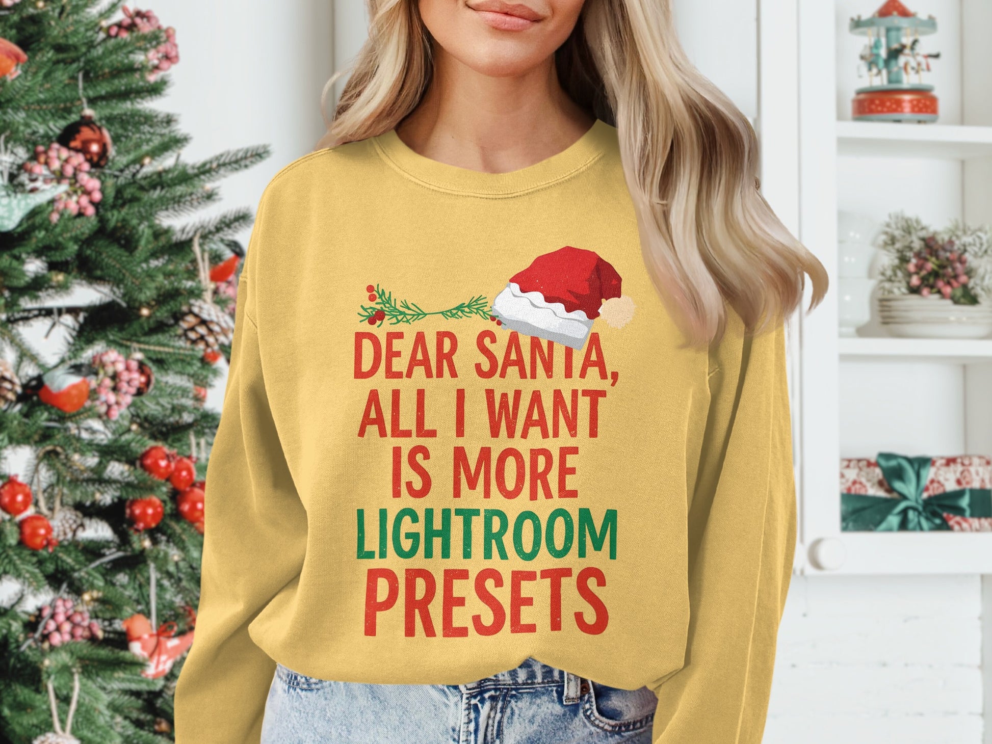 Funny Dear Santa All I Want Is Lightroom Presets Product