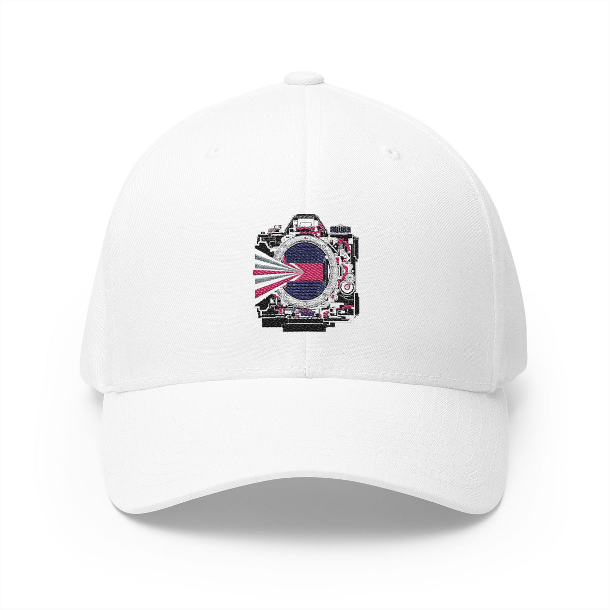 Shutter / Early Detection — Breast Cancer Awareness Embroidered Cap (Photographer Collection)