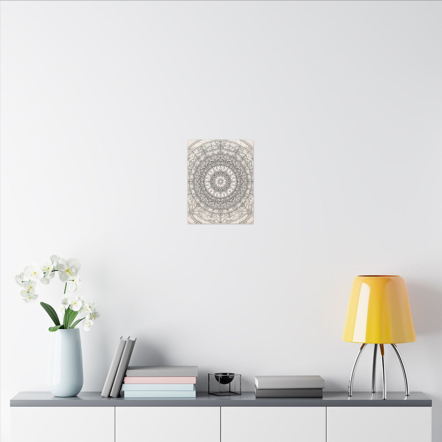 Camera Shutter Mandala Canvas Wall Art