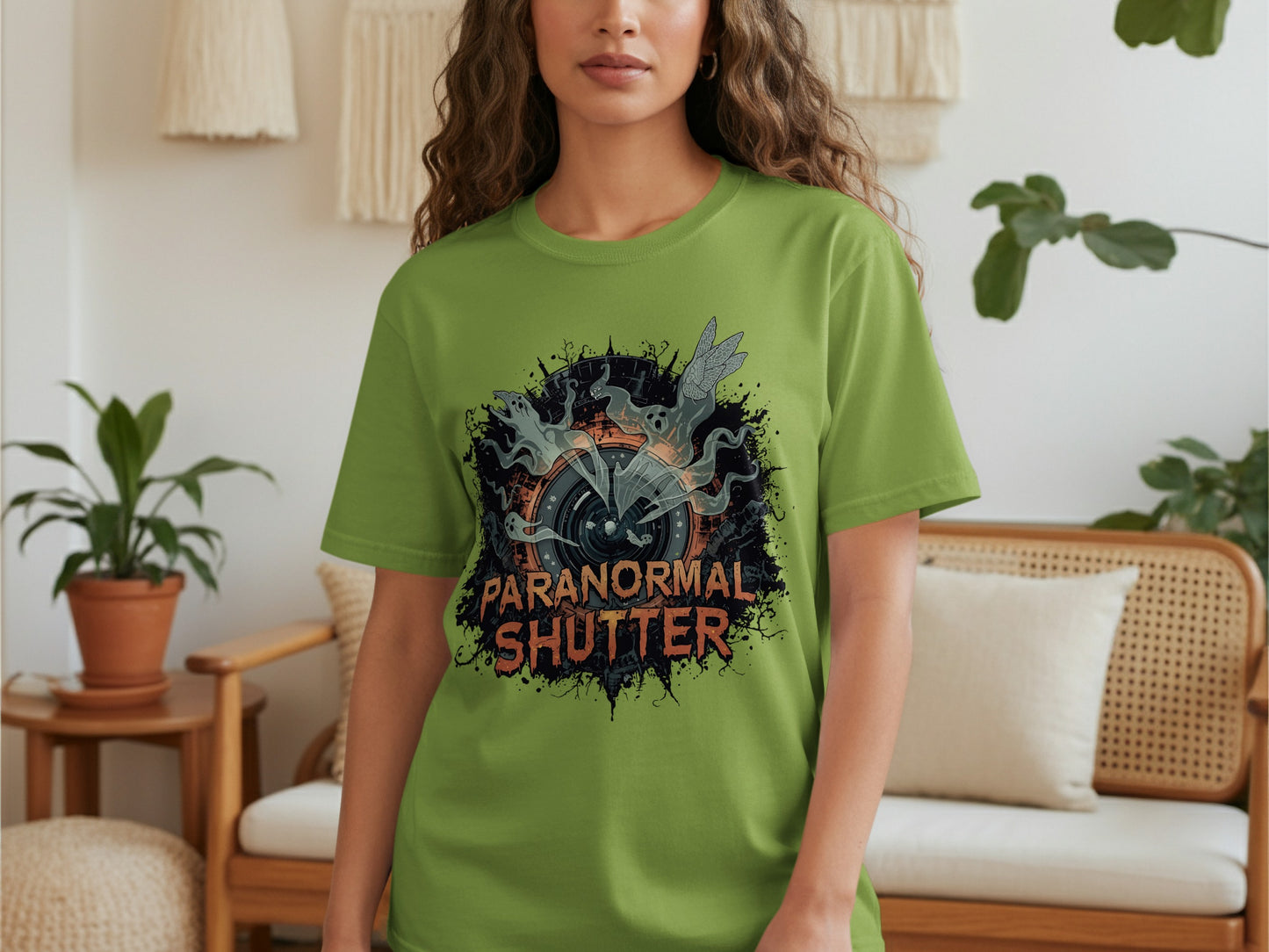 Paranormal Shutter Graphic Printed Tee