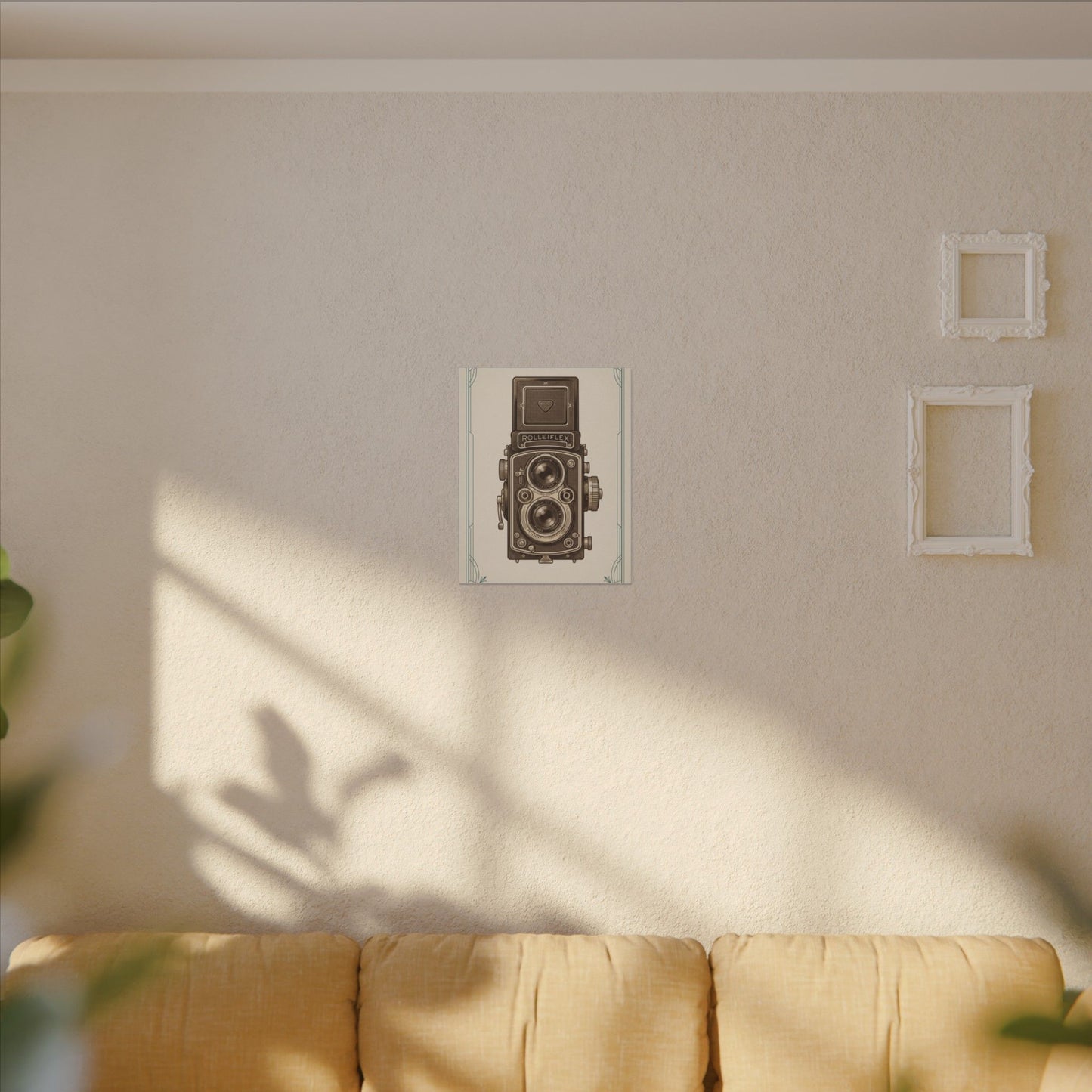 Vintage TLR Camera Canvas Wall Art