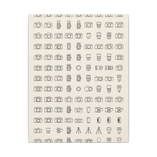 Camera Collector Chart Canvas Wall Art