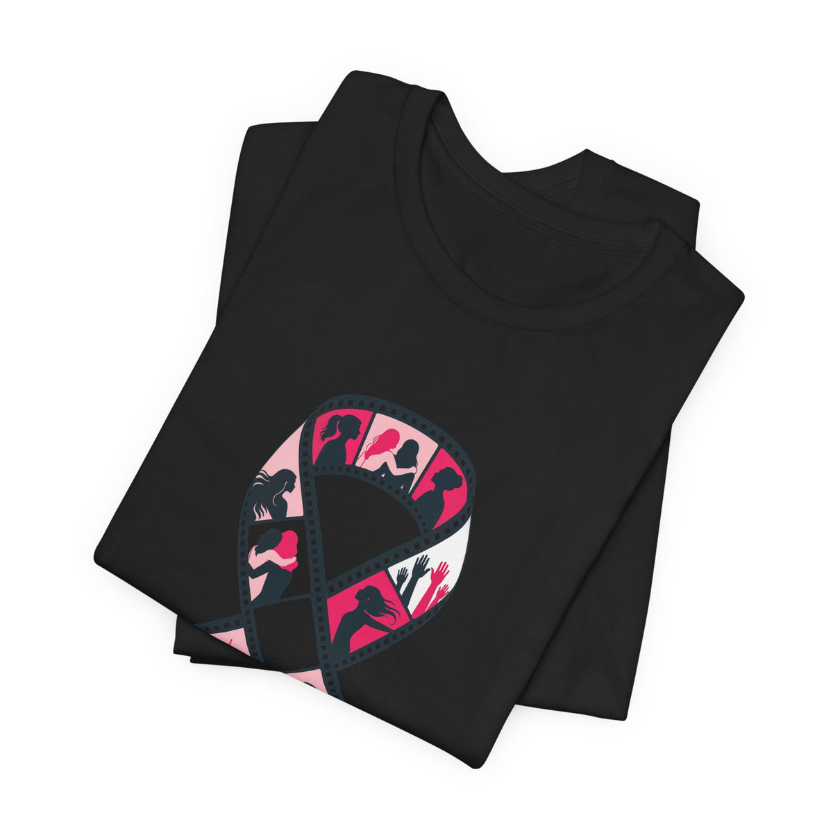 Film Strip Ribbon — Breast Cancer Awareness Tee (Photographer Collection)