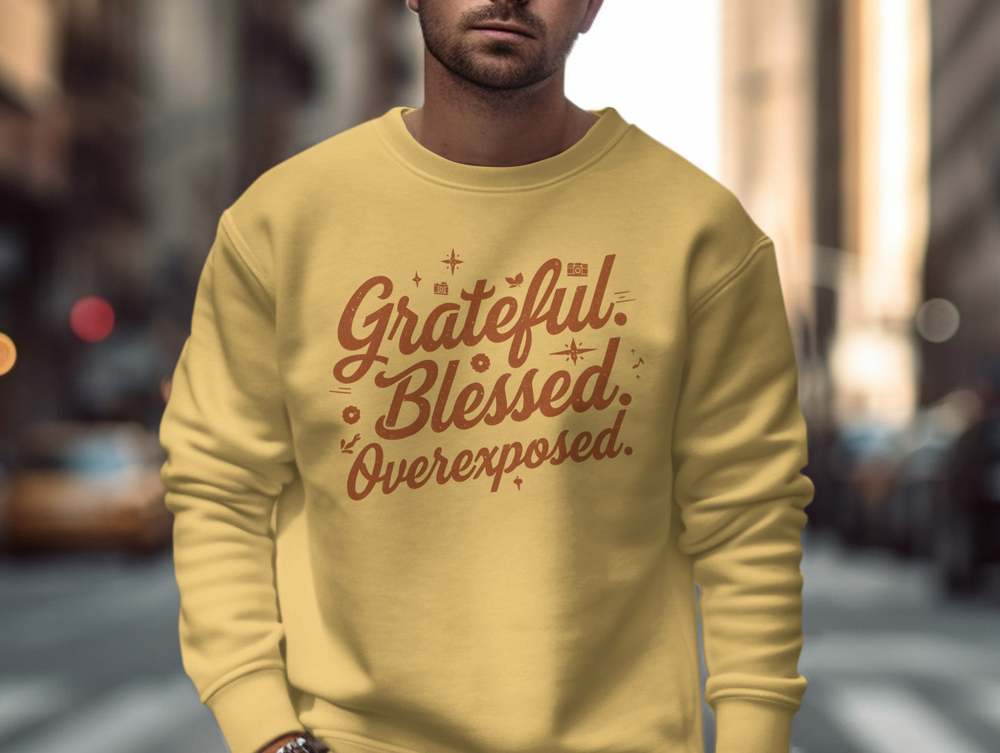 Grateful Blessed Overexposed Sweatshirt Product