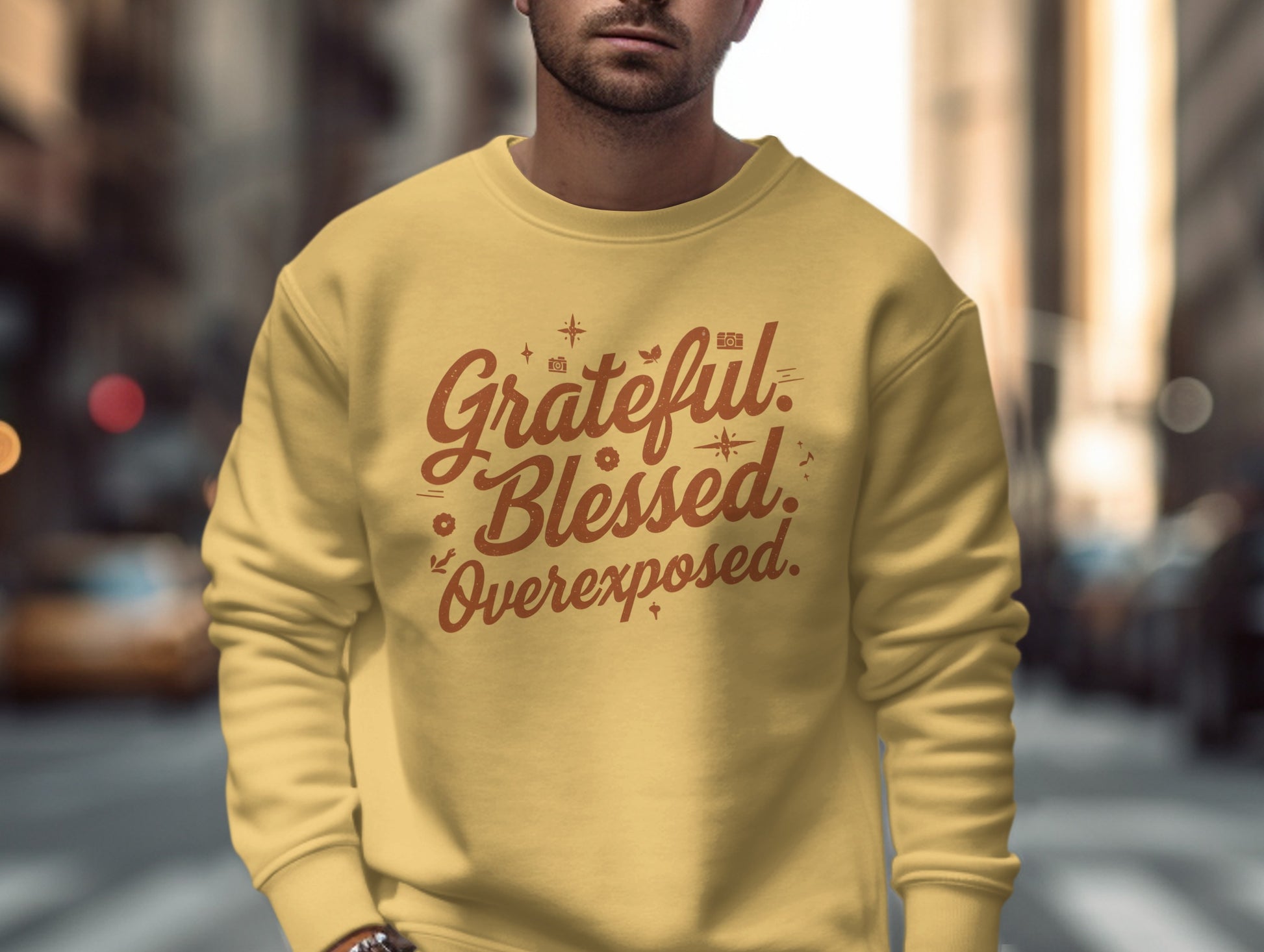 Grateful Blessed Overexposed Sweatshirt Product