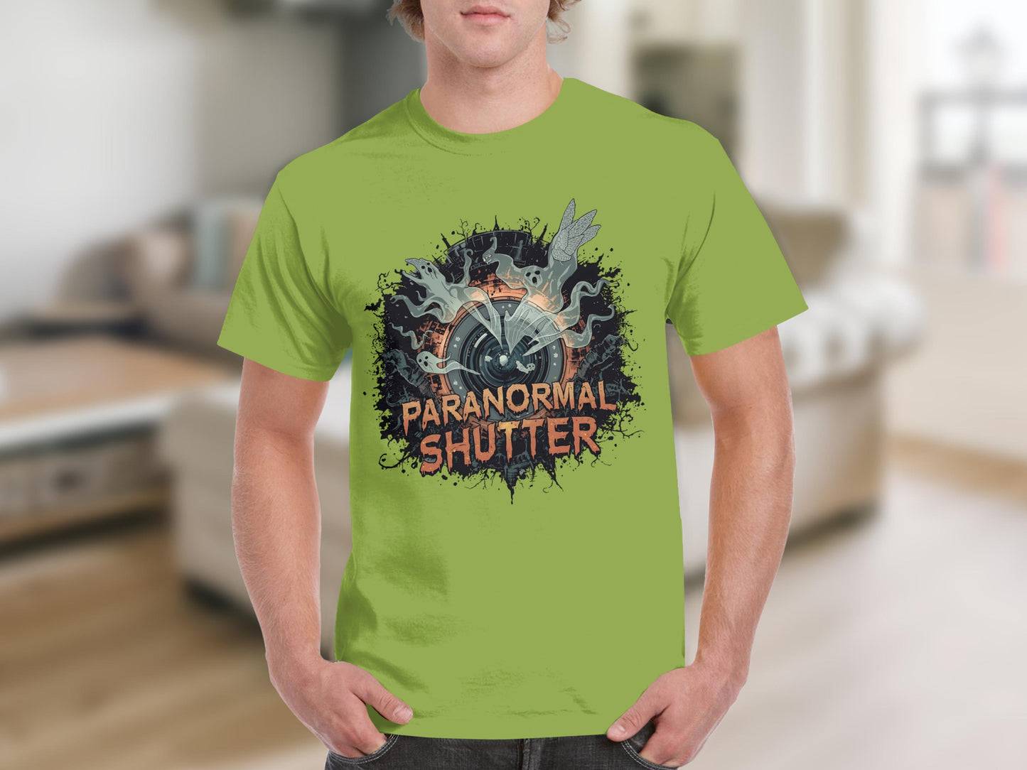 Paranormal Shutter graphic T-shirt