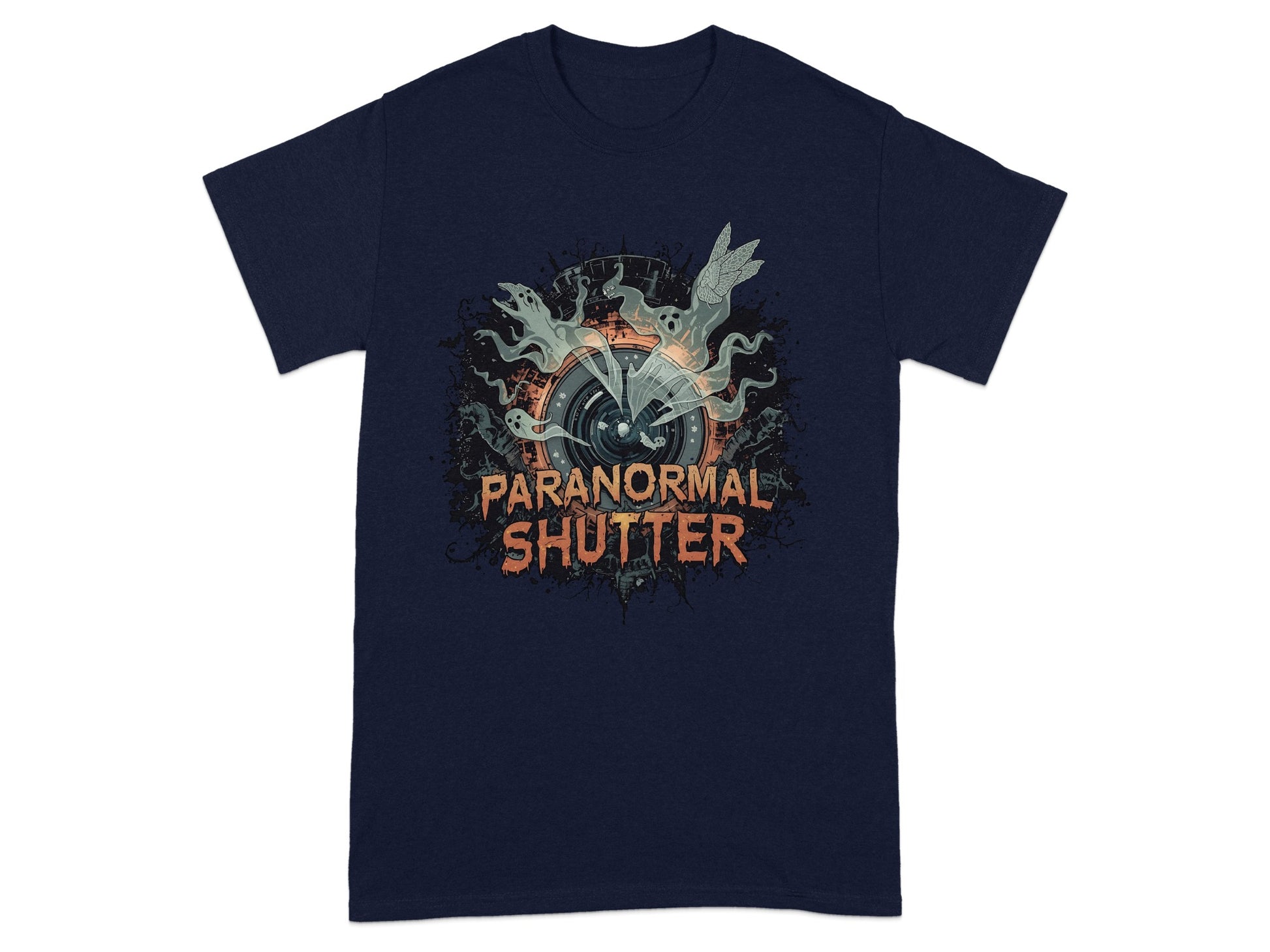 Paranormal Shutter Graphic Tee Supernatural Theme