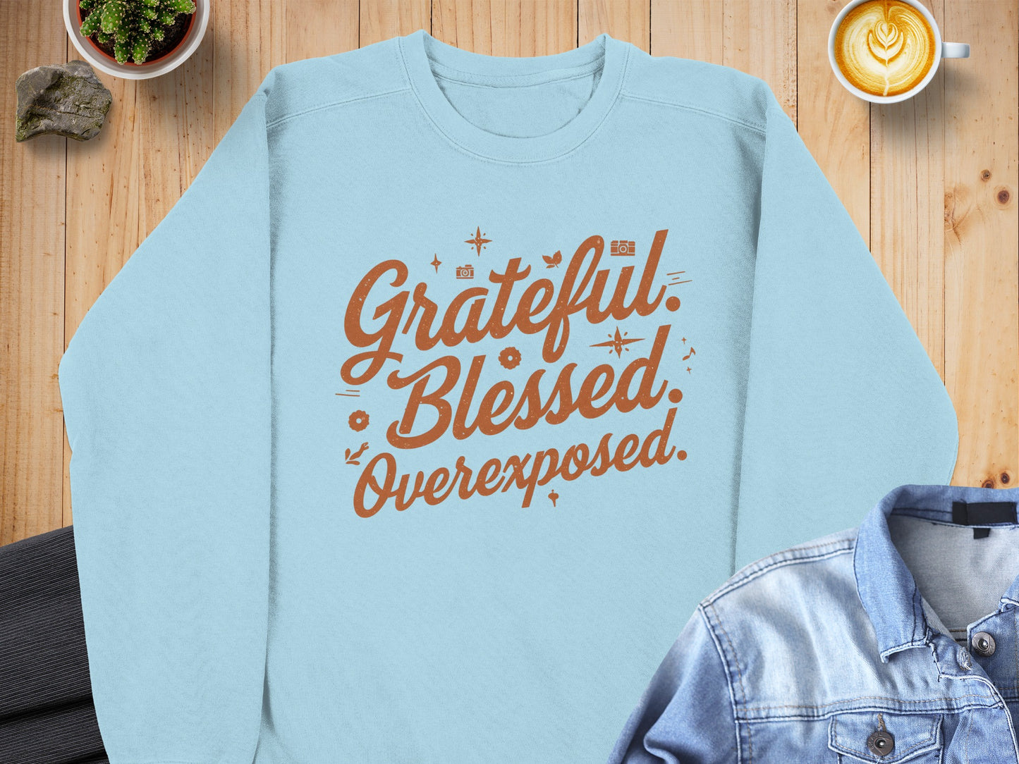 Grateful Blessed Overexposed Crewneck Sweater product