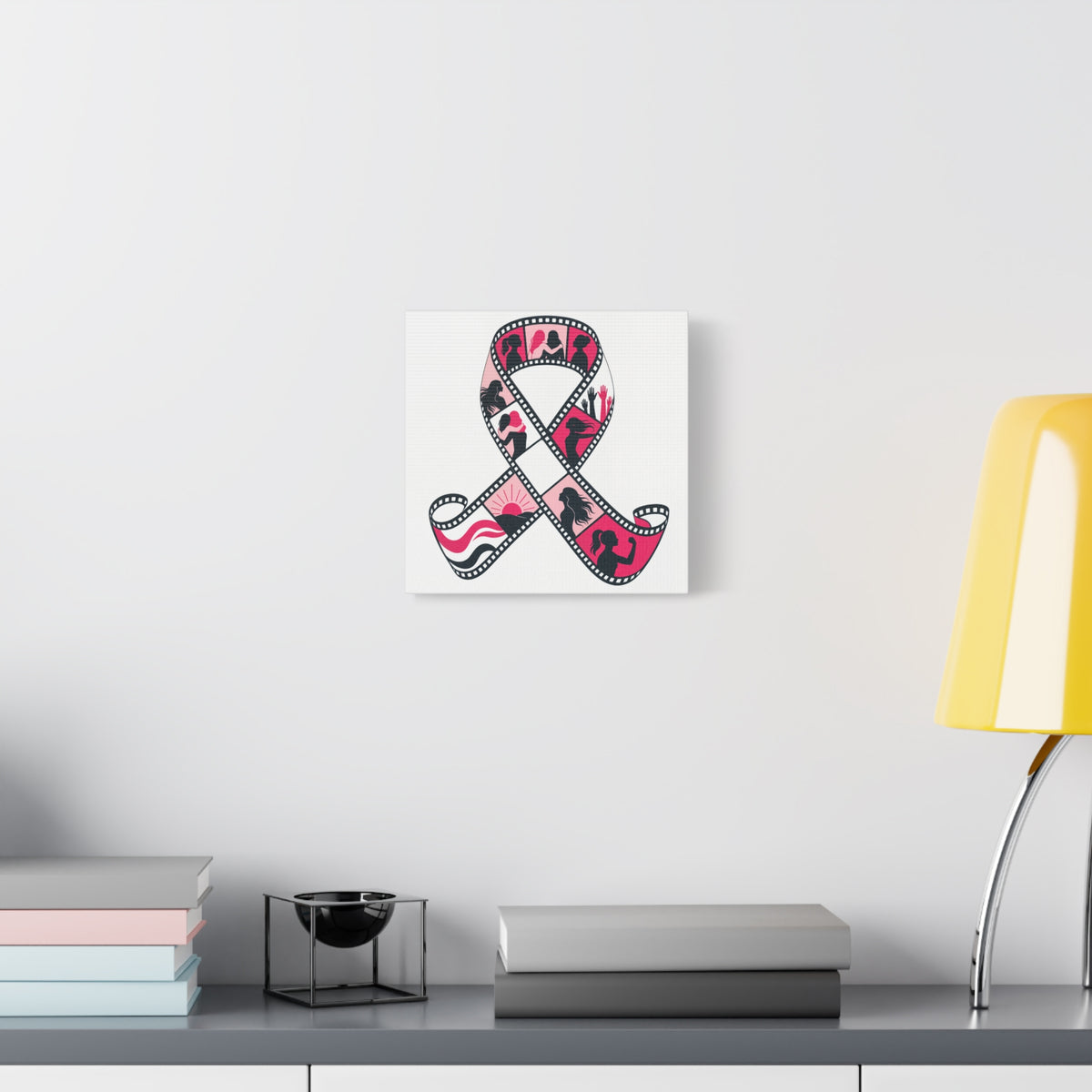 Film Strip Ribbon — Breast Cancer Awareness Canvas (Photographer Collection)