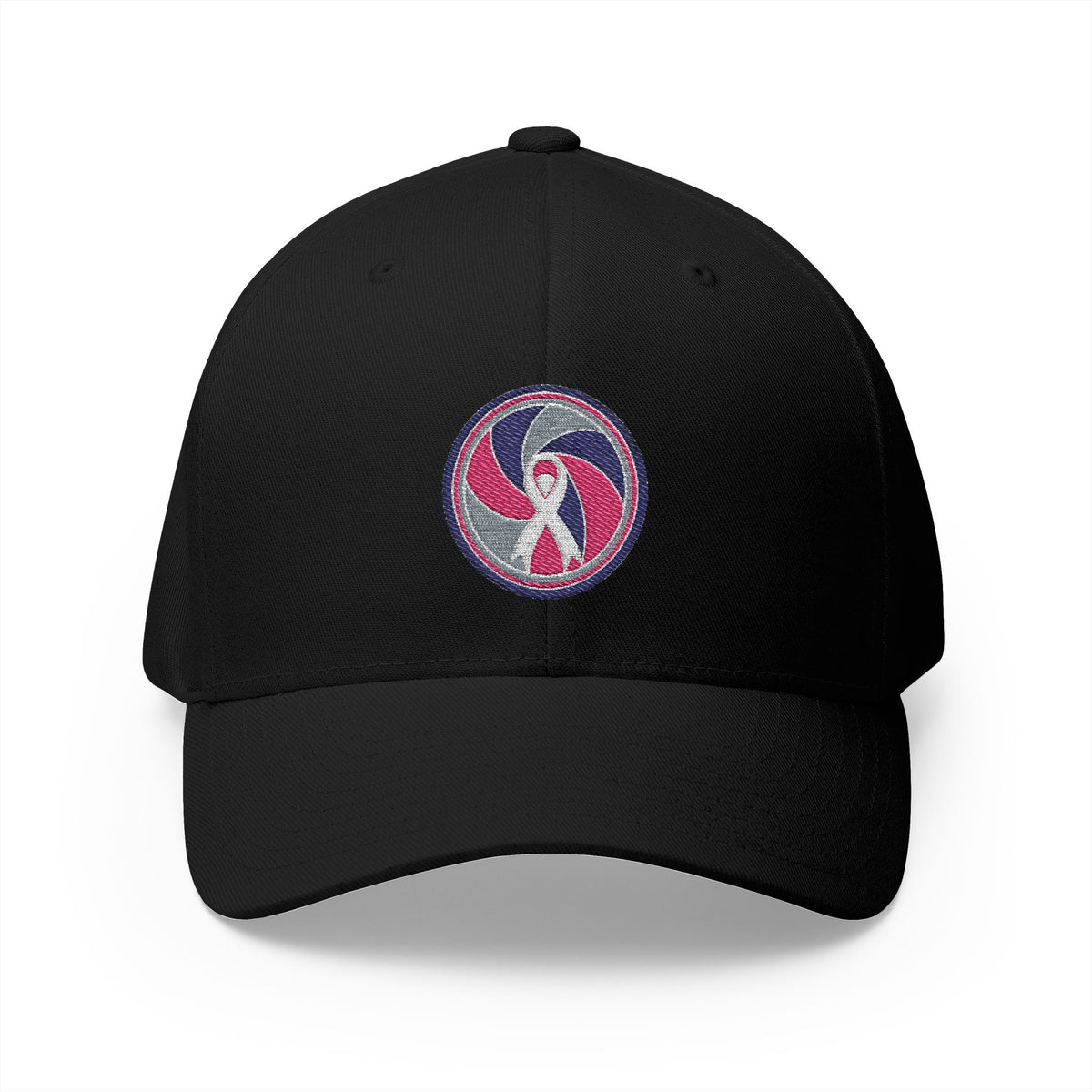 Aperture Ribbon — Breast Cancer Awareness Embroidered Cap (Photographer Collection)