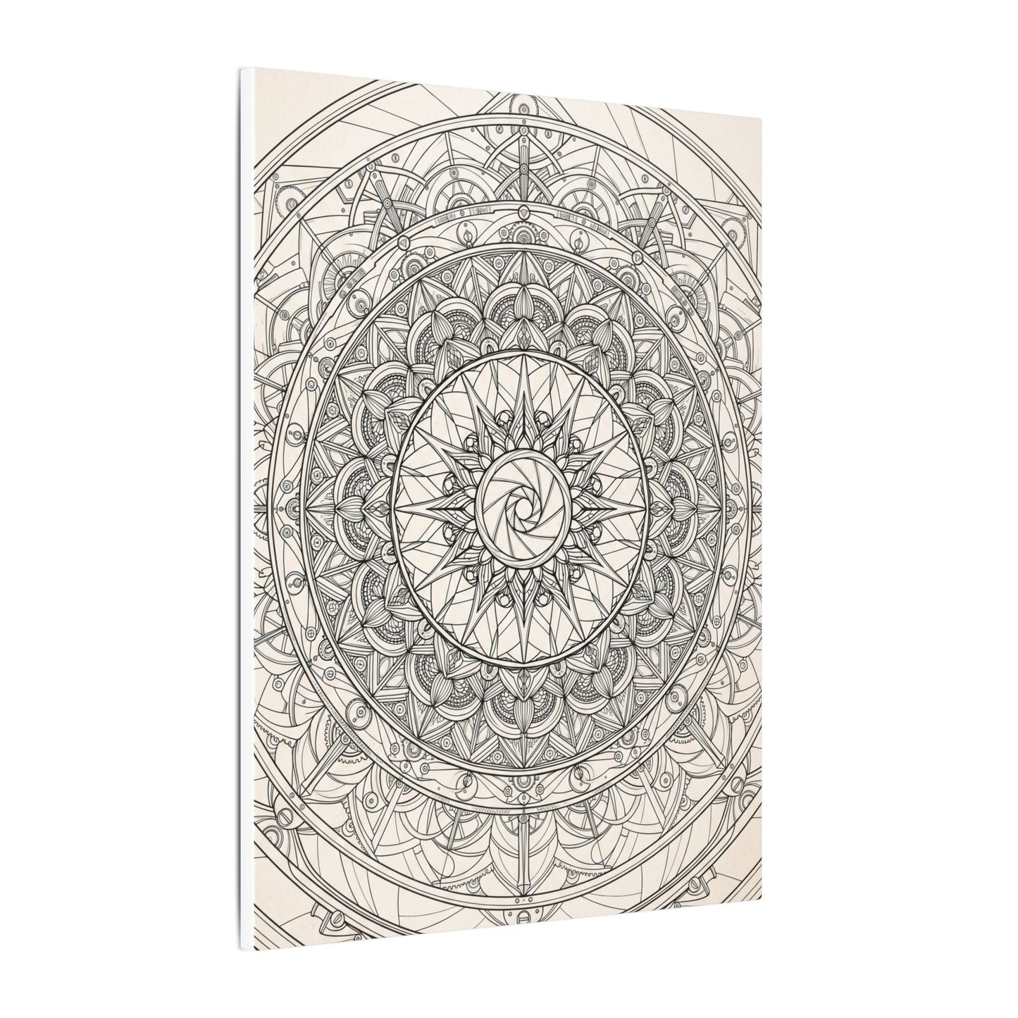 Camera Shutter Mandala Canvas Wall Art