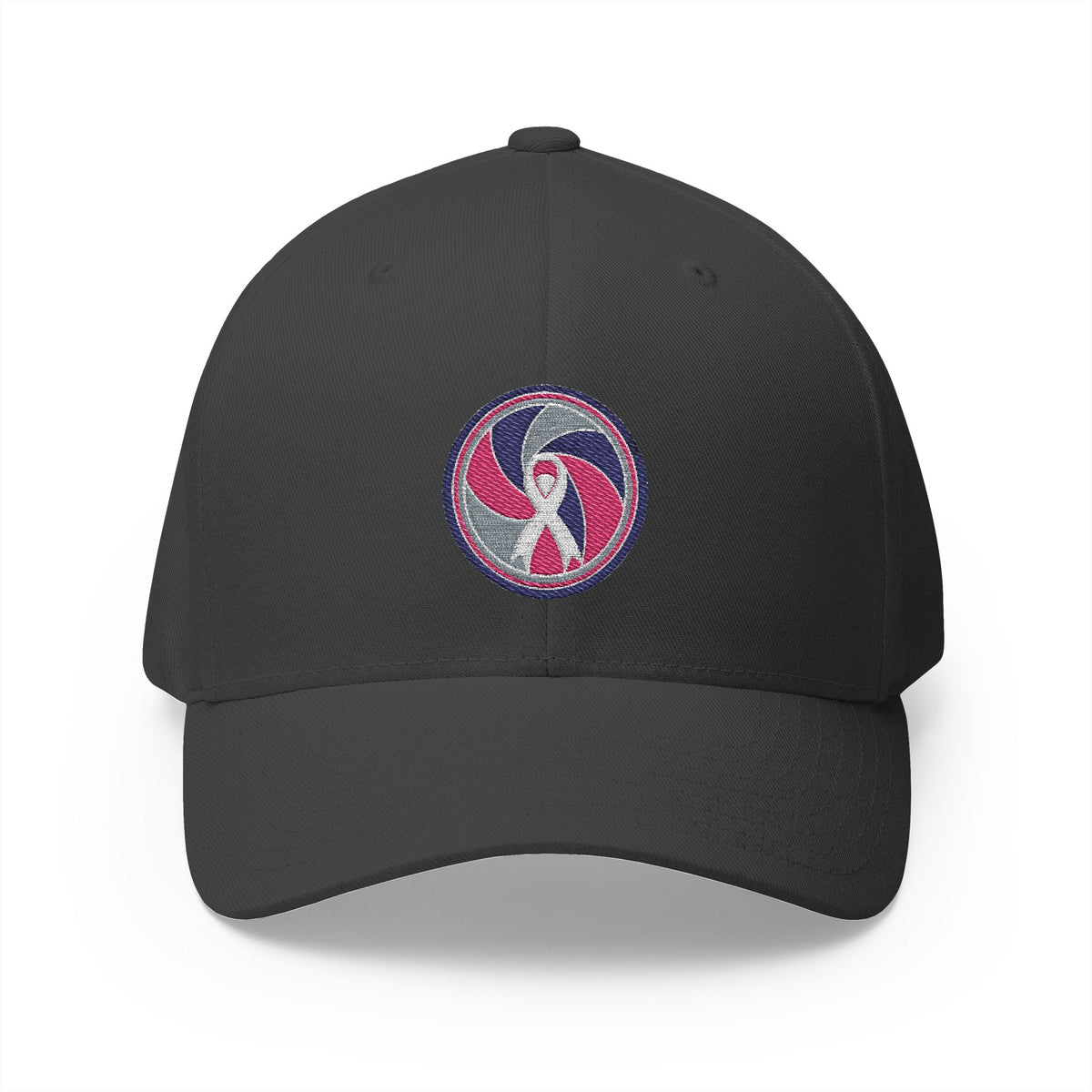 Aperture Ribbon — Breast Cancer Awareness Embroidered Cap (Photographer Collection)