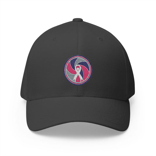 Aperture Ribbon — Breast Cancer Awareness Embroidered Cap (Photographer Collection)