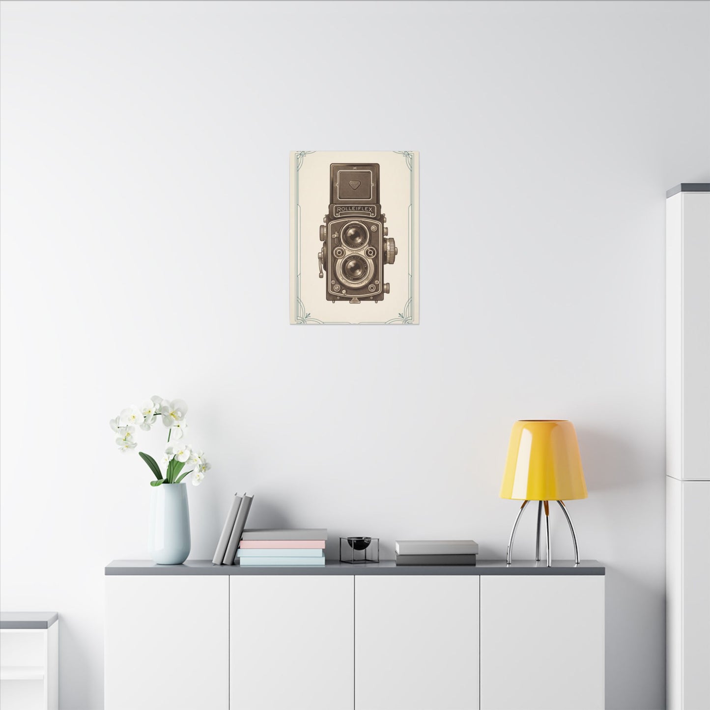 Vintage TLR Camera Canvas Wall Art