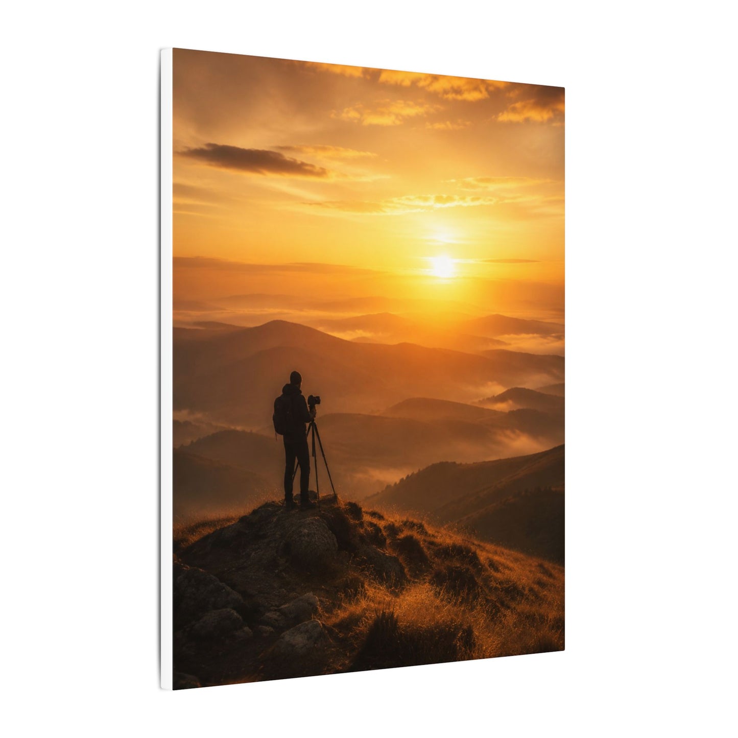 Golden Hour Photographer Canvas Wall Art