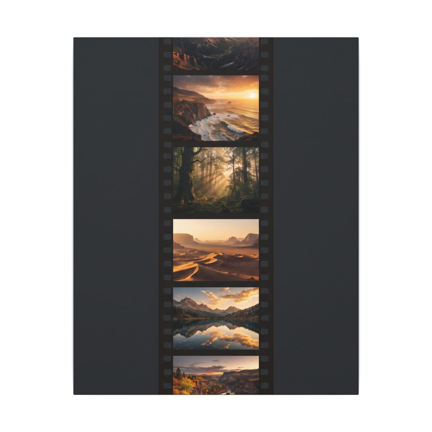Golden Hour Film Strip Canvas Wall Art