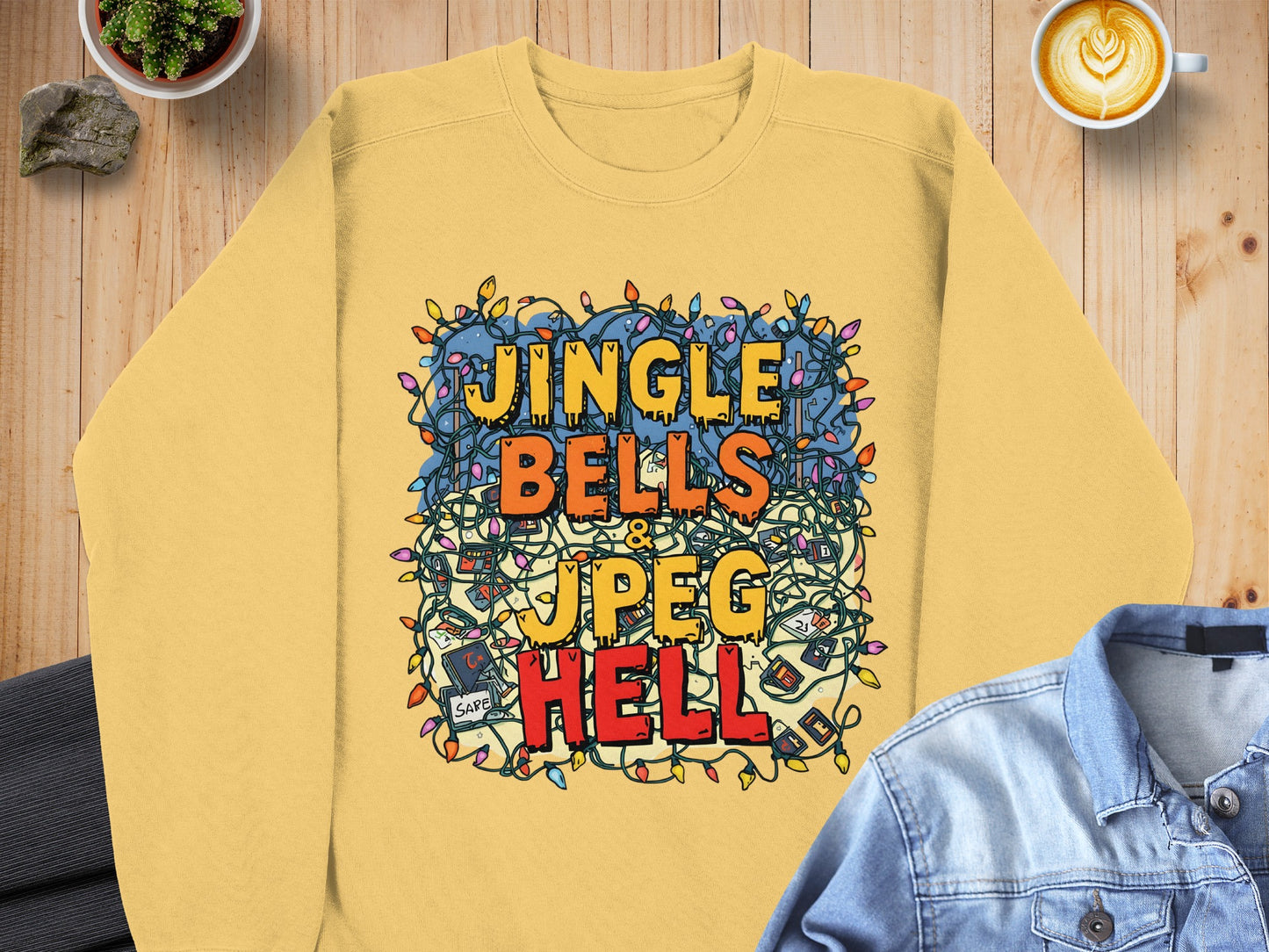 Jingle Bells JPEG Hell Holiday Season Sweatshirt product