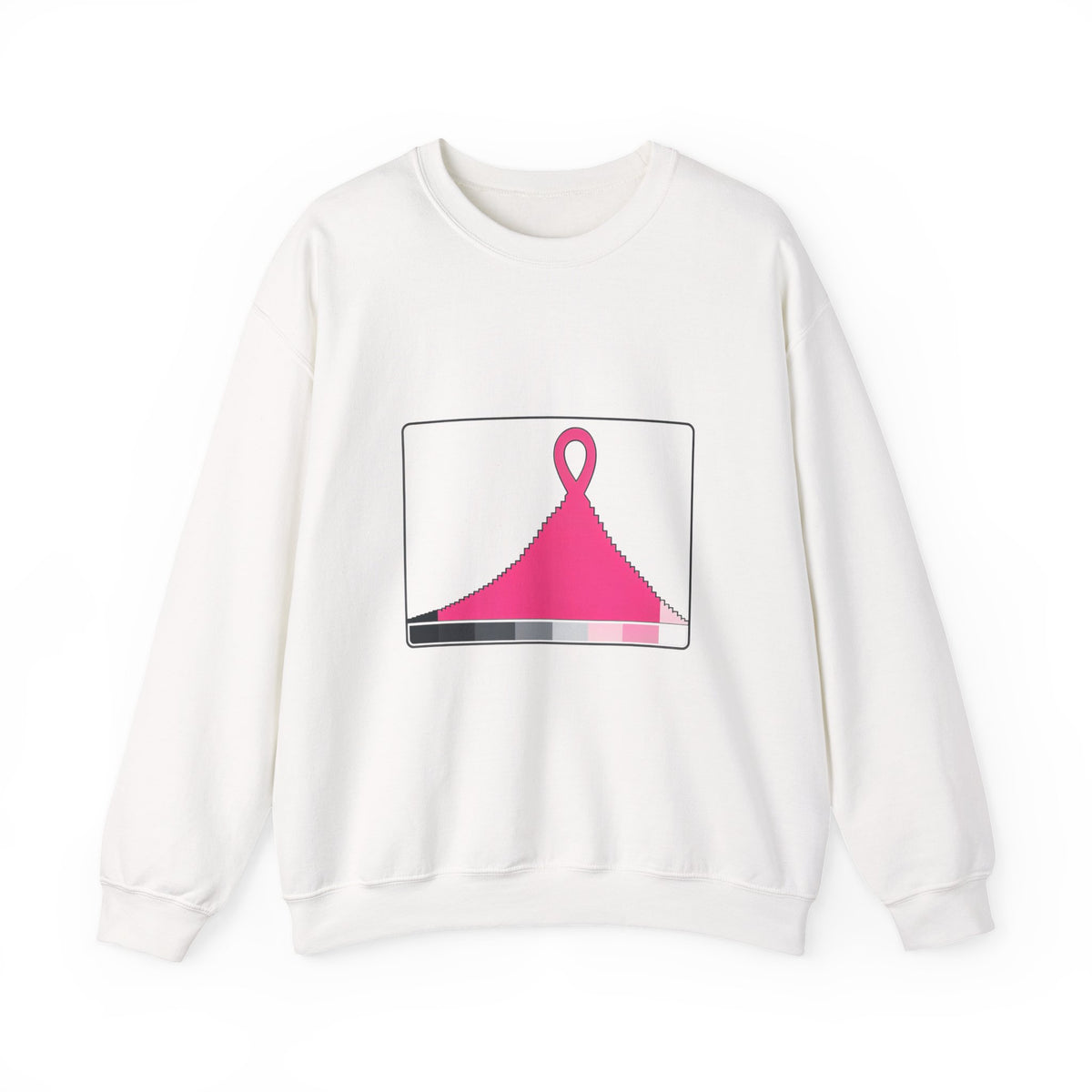 Histogram of Hope — Breast Cancer Awareness Crewneck (Photographer Collection)