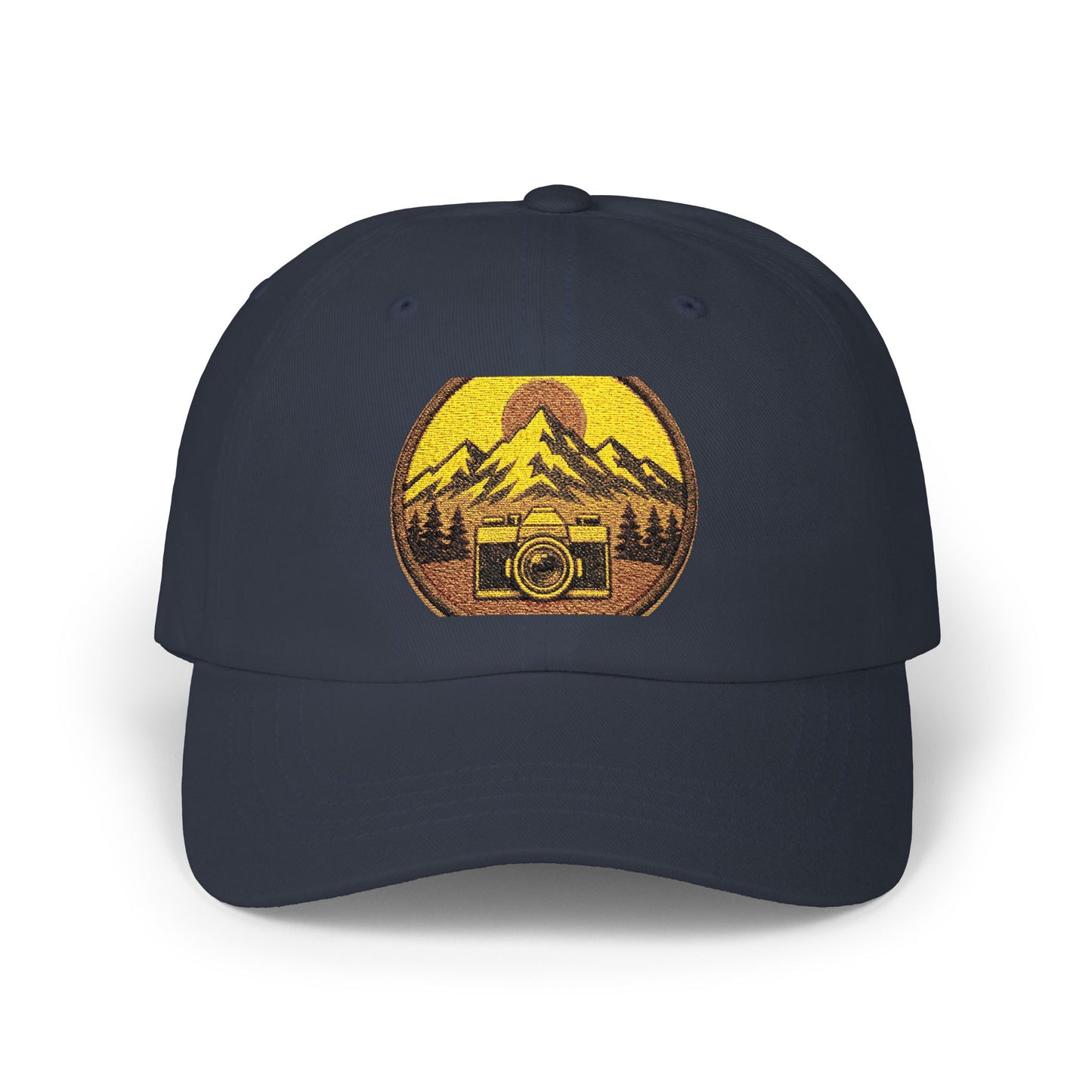 Mountain Camera Patch Dad Cap