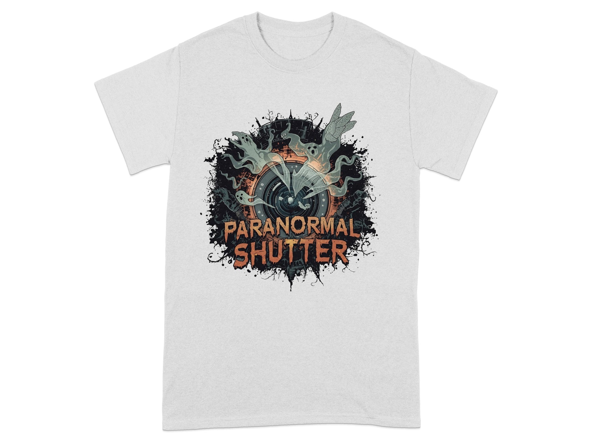 Paranormal Shutter Graphic Design T-shirt product