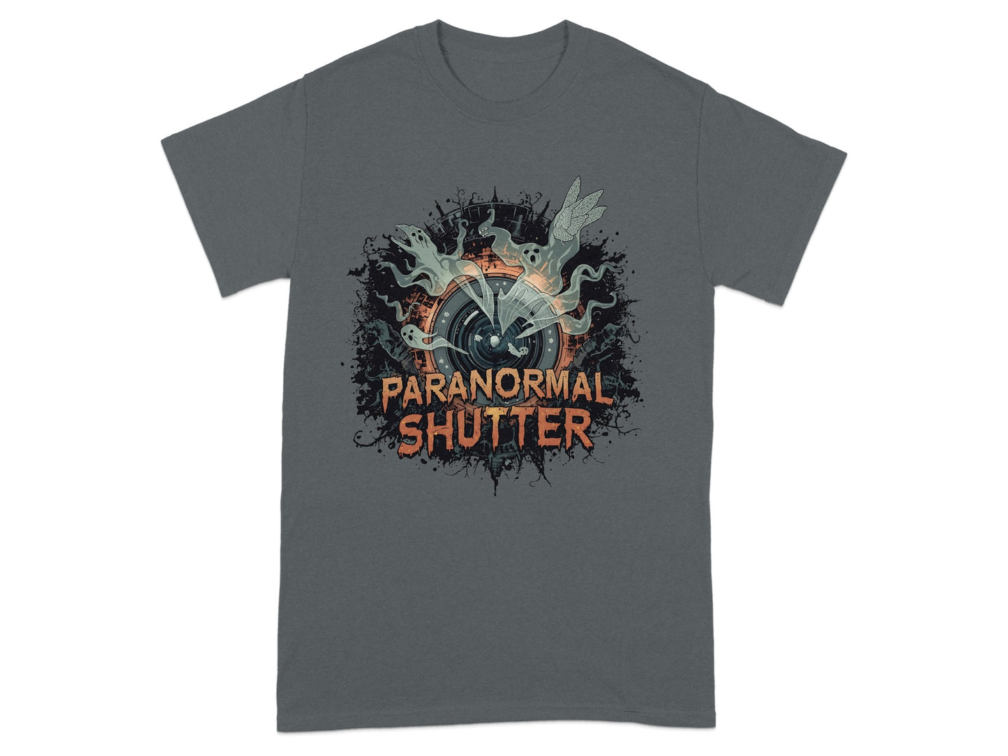 Paranormal Shutter Graphic T-Shirt Clothing