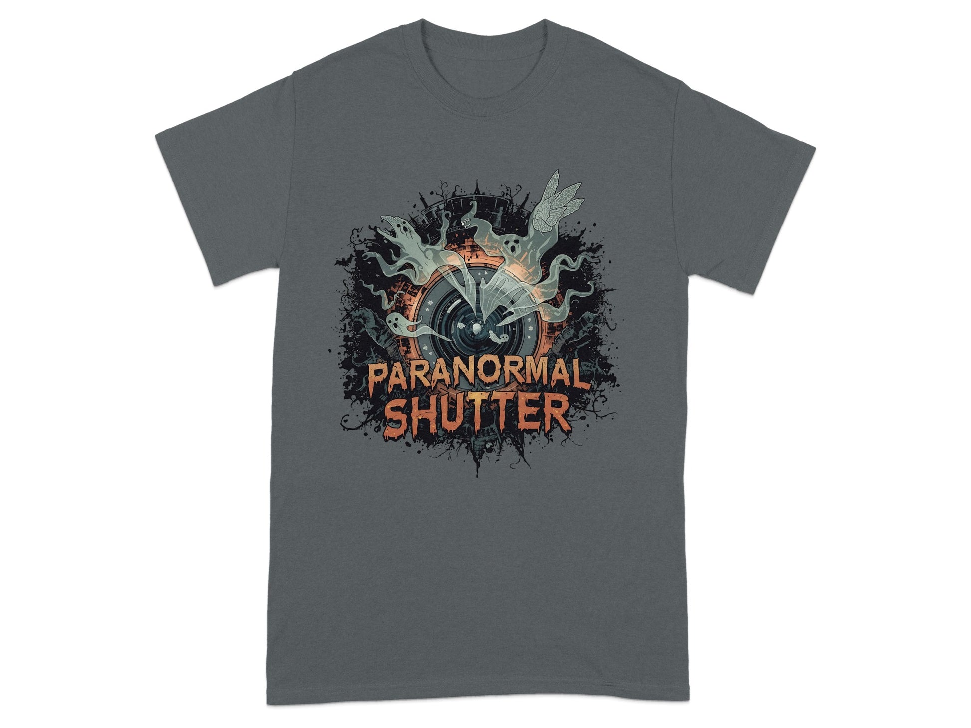 Paranormal Shutter Graphic T-Shirt Clothing