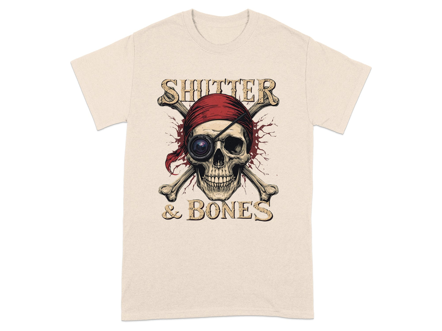 Shutter and Bones Skull Pirate Graphic Tee