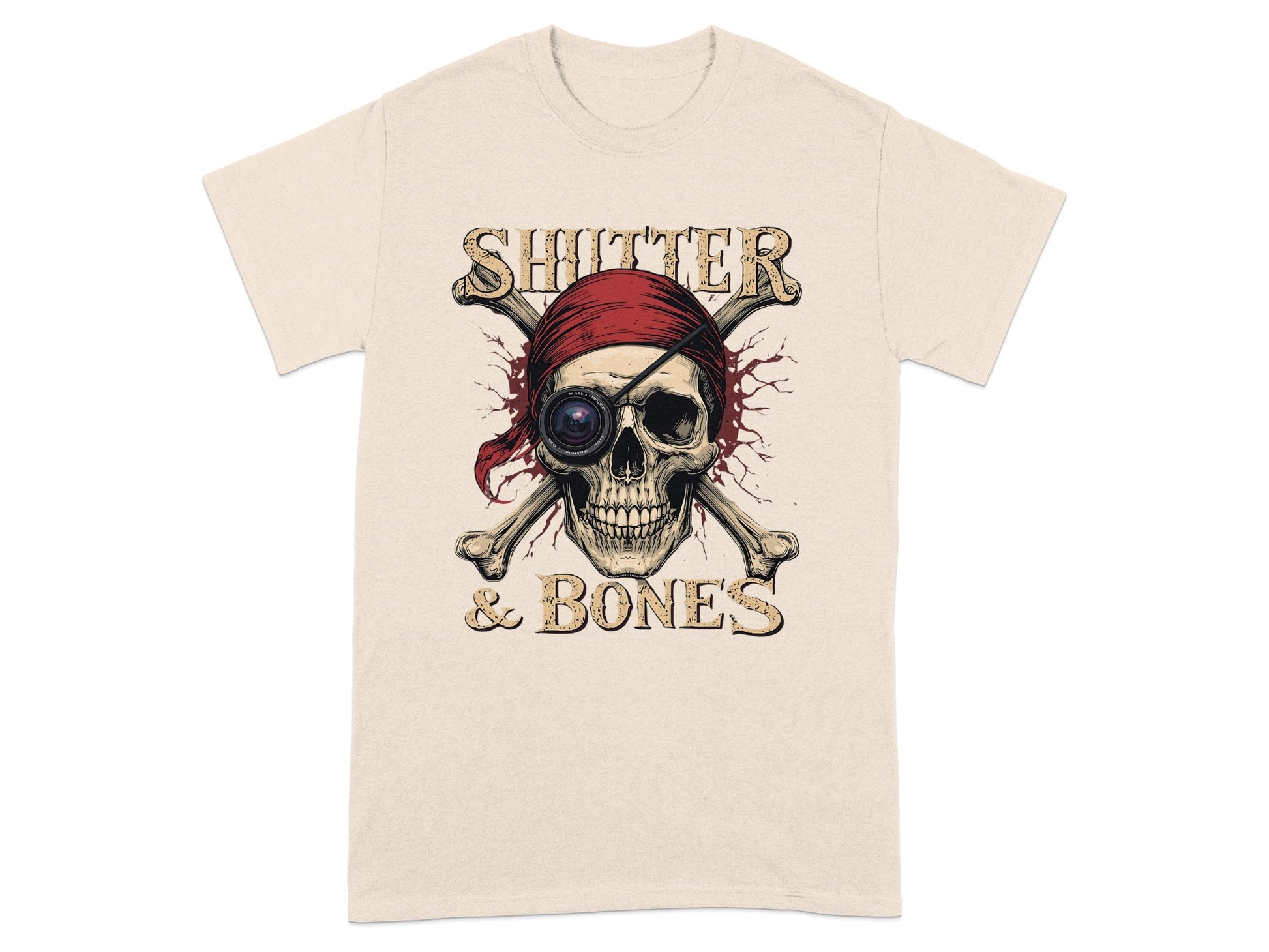 Shutter and Bones Skull Pirate Graphic Tee