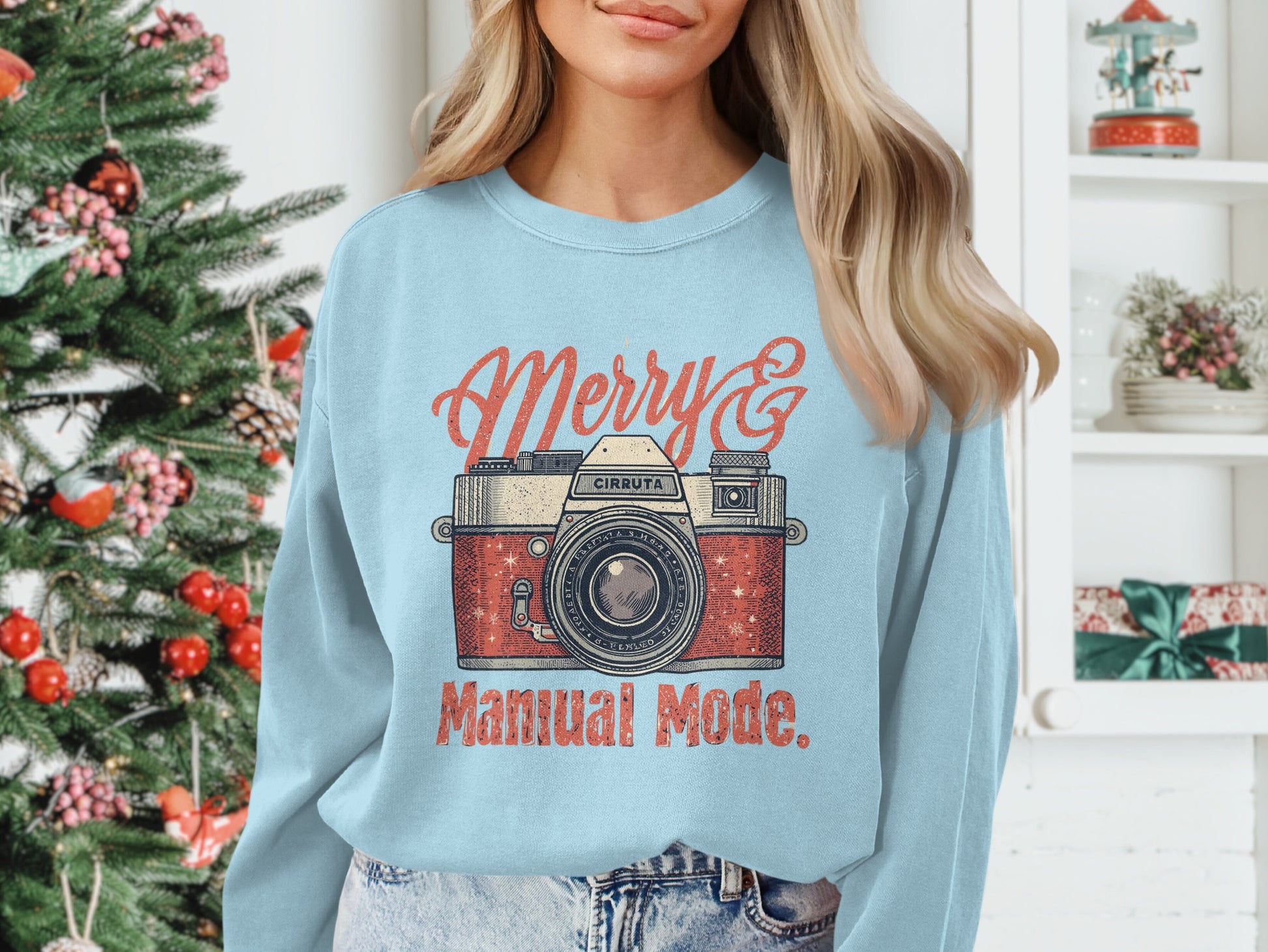 Merry Manual Mode Printed Long Sleeve Sweater
