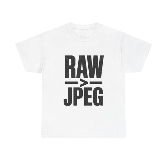 RAW > JPEG Photographer Tee