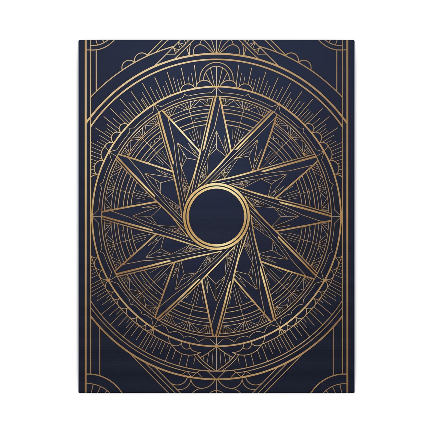 Art Deco Aperture Canvas Wall Art
