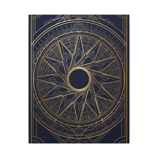 Art Deco Aperture Canvas Wall Art