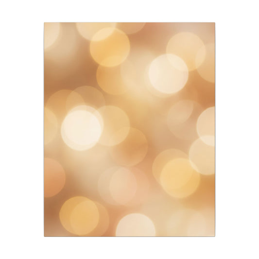 Golden Bokeh Canvas Wall Art