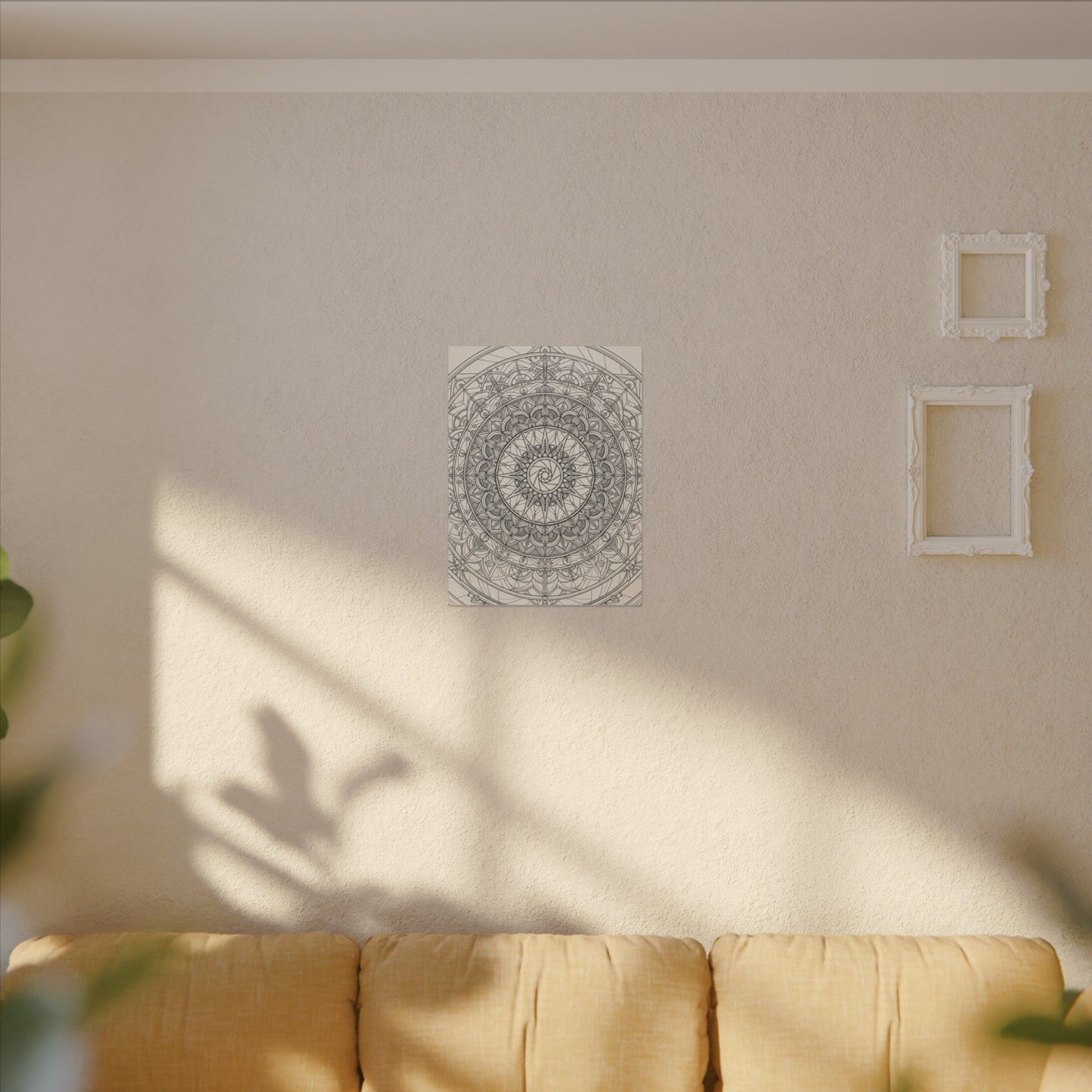 Camera Shutter Mandala Canvas Wall Art