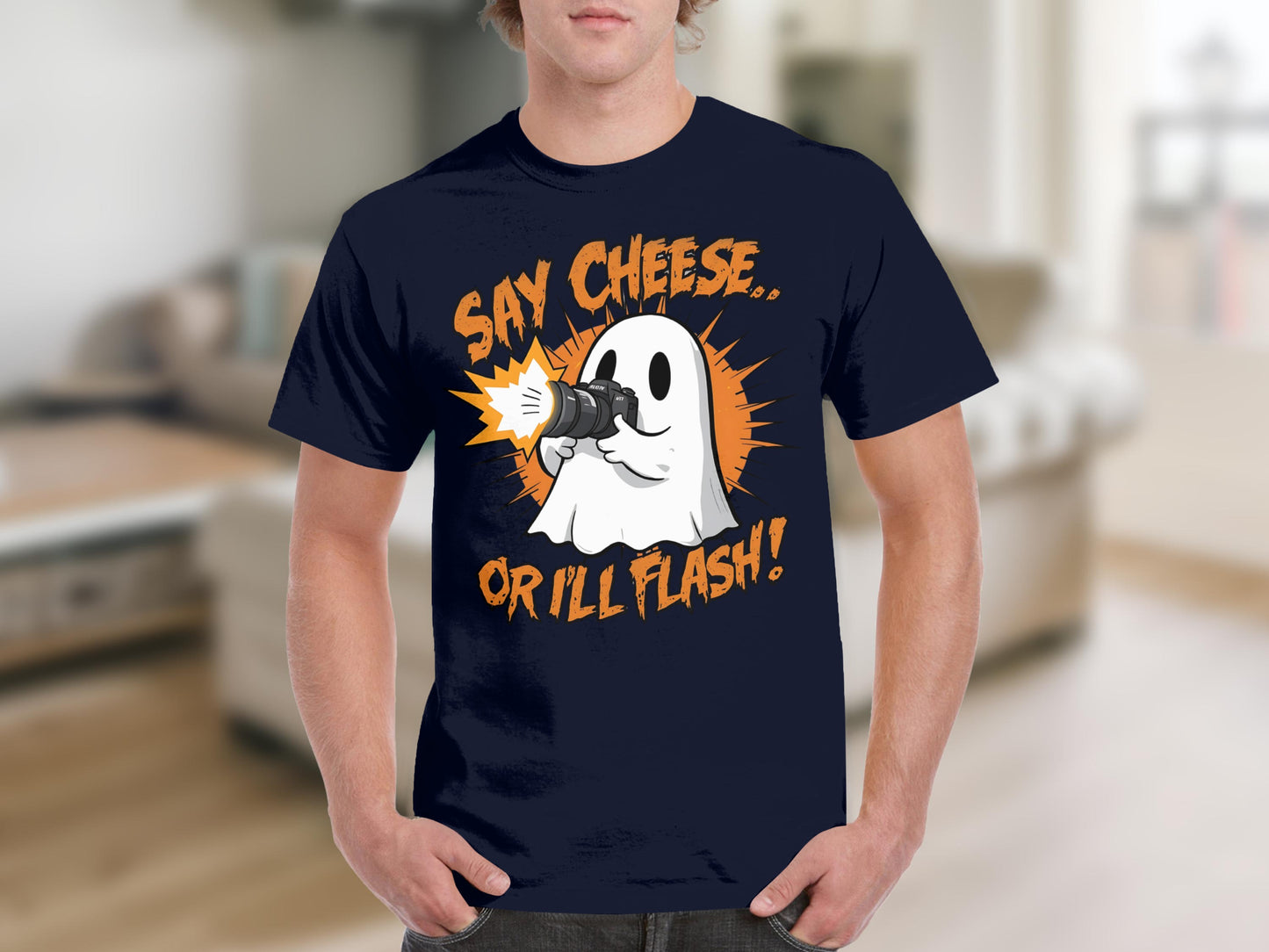 Say Cheese Or I'll Flash Graphic T-shirt
