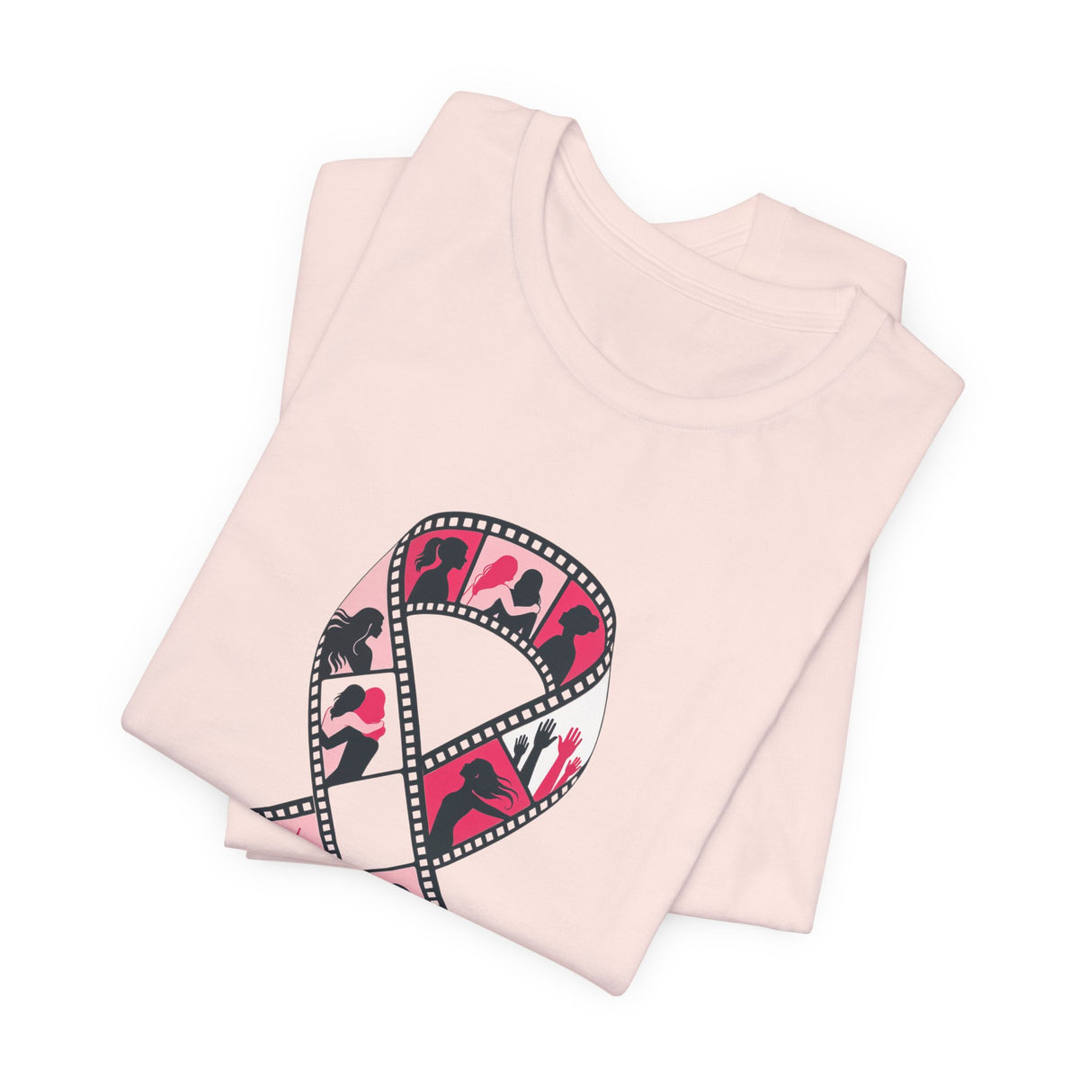 Film Strip Ribbon — Breast Cancer Awareness Tee (Photographer Collection)